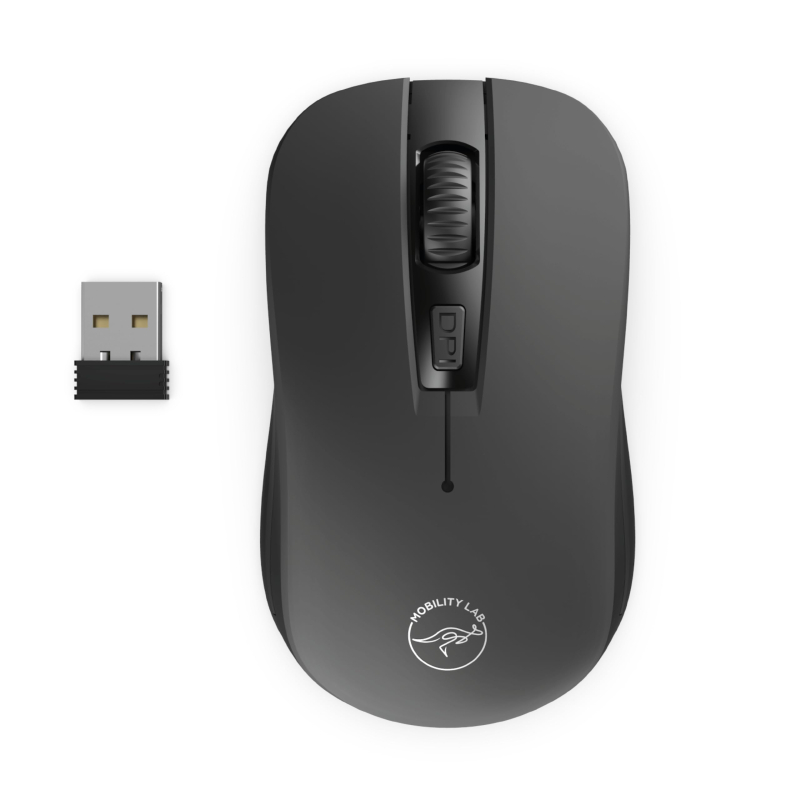 Mobility Lab Souris sans fil compacte 2, 4 Ghz – noire