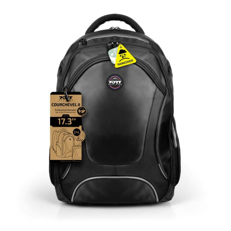 Port Designs Sac à Dos pc pour Ordinateur Portable avec Protection de Pluie Urban courchevel 20 litres 14/15.6 Pouces Noir