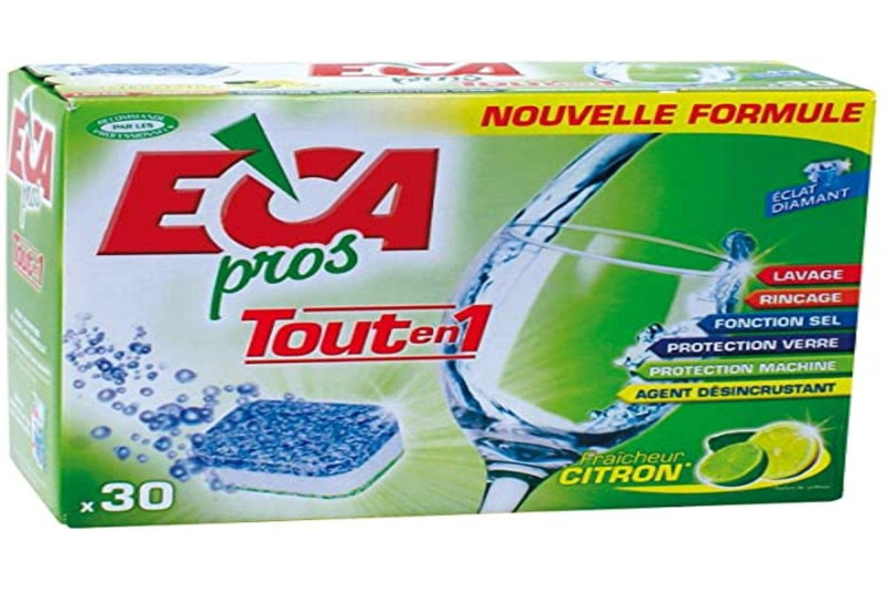 ECApros - Dose Lave Vaisselle Tout en 1 (30 doses x 20 g), 148mm