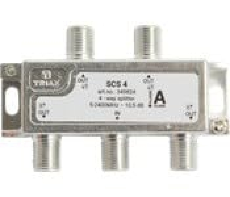 Triax Répartiteur F 5-2400 MHz DC SCS 4