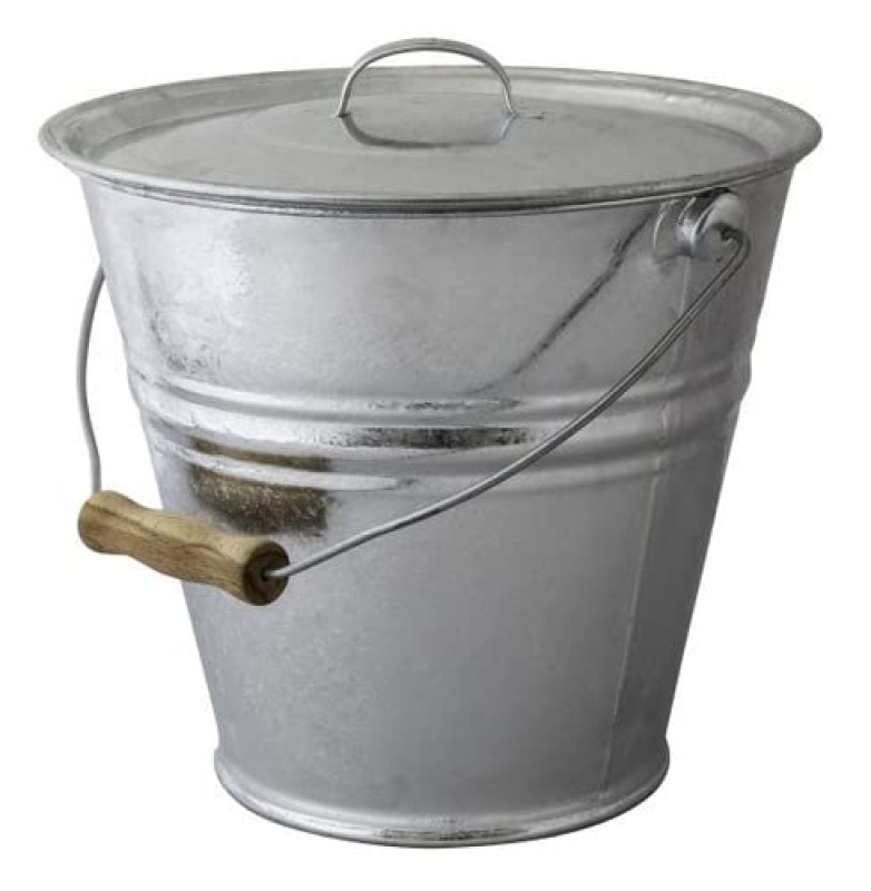 Seau Avec Couvercle En Acier Galvanisé 10l - 040125