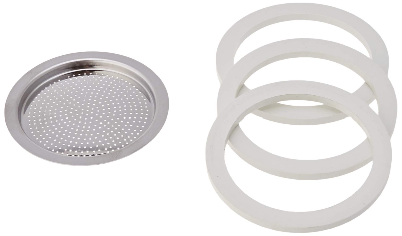 Bialetti 0800401 Joint pour Cafetière Italienne Caoutchouc Blanc/INOX 19 x 11,5 x 0,2 cm
