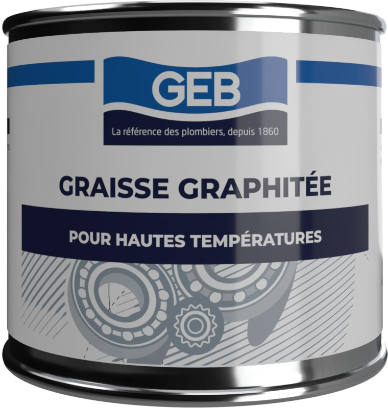 GEB Graisse graphitée pour serrure, lubrification sèche et étanchéité de systèmes soumis à haute températures ou très fortes cha