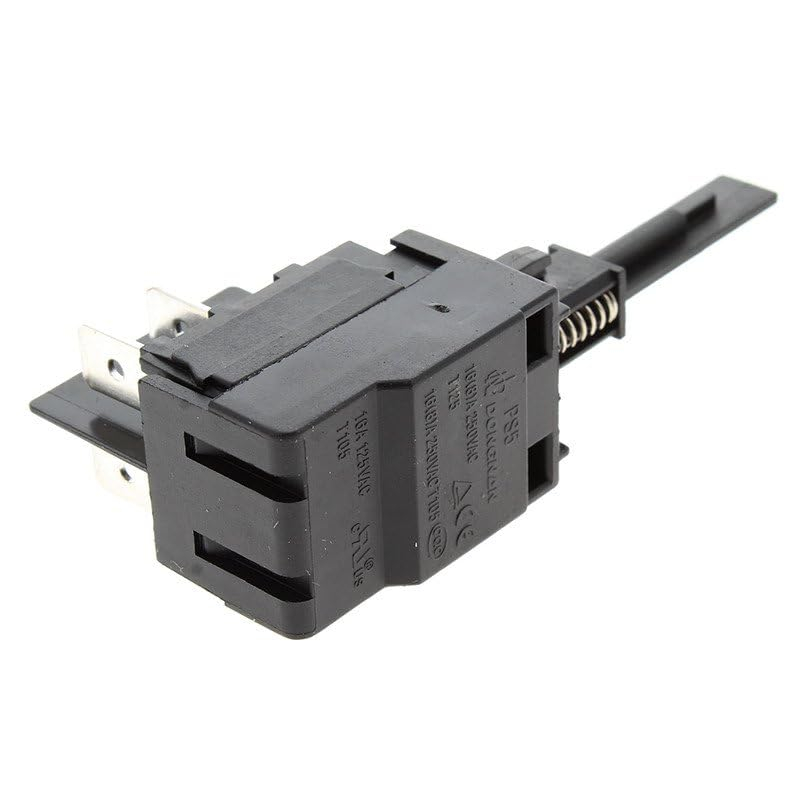 Interrupteur Noir 1 Voie Whirlpool Bouton Poussoir Montage Panneau