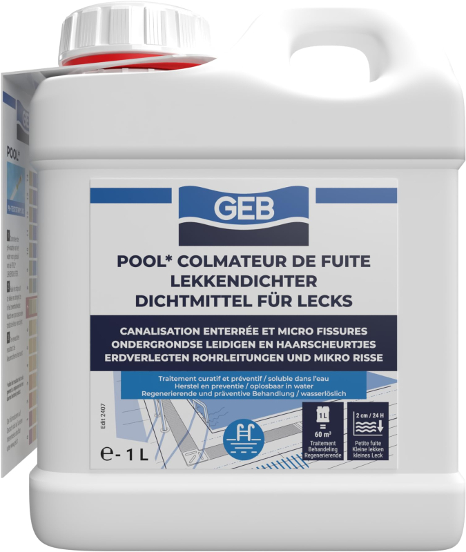 GEB 3283981272940 Pool Colmateur Liquide colmatant pour la réparation de fuites dans la Piscine pour canalisations enterrées et 
