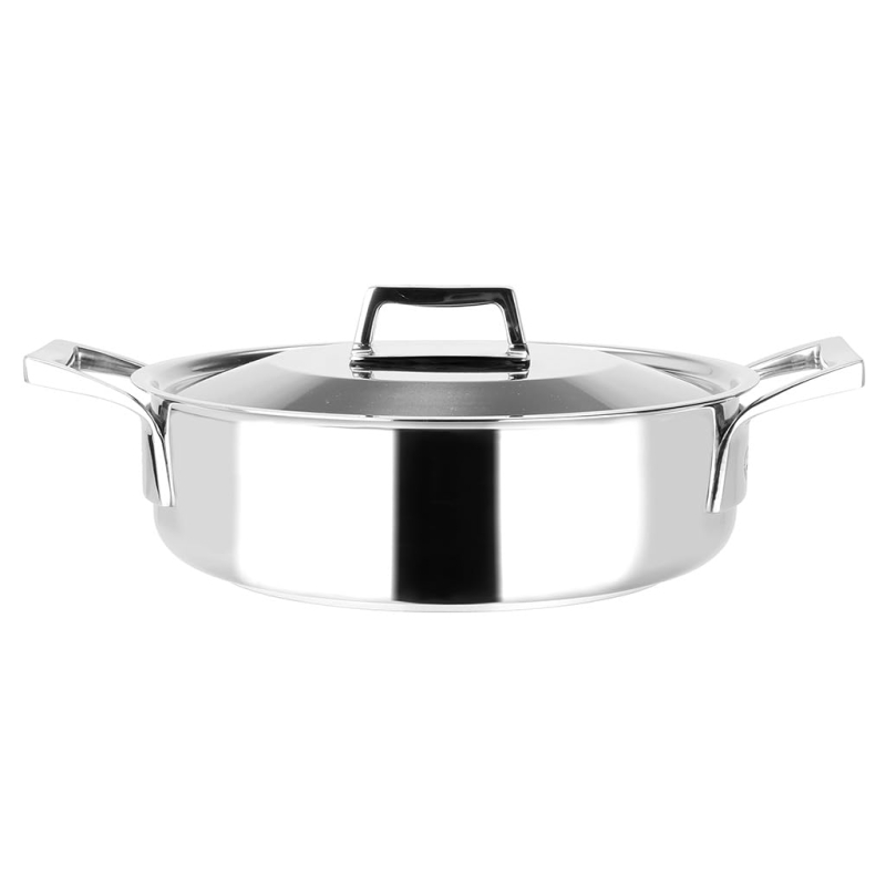 Sitram 711671, Sauteuse Faitout SAINT-GERMAIN en acier inoxydable qualité professionnelle Ø24 cm - tous feux dont induction - Po