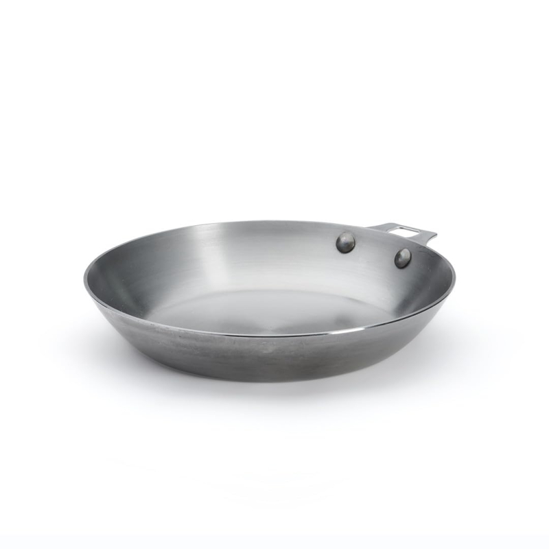 De Buyer - Poêle amovible en tôle d'acier MINERAL B - Diamètre 24 cm -, Gris