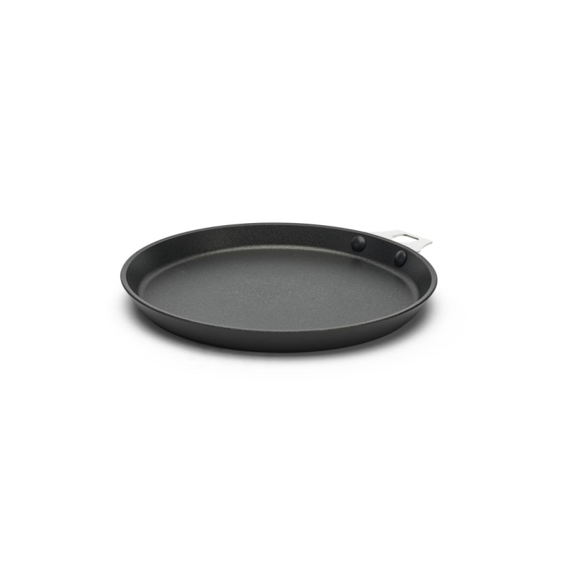De Buyer - Poêle à crêpes antiadhésive CHOC INTENSE TWISTY amovible en aluminium - Diamètre 26 cm -, Gris