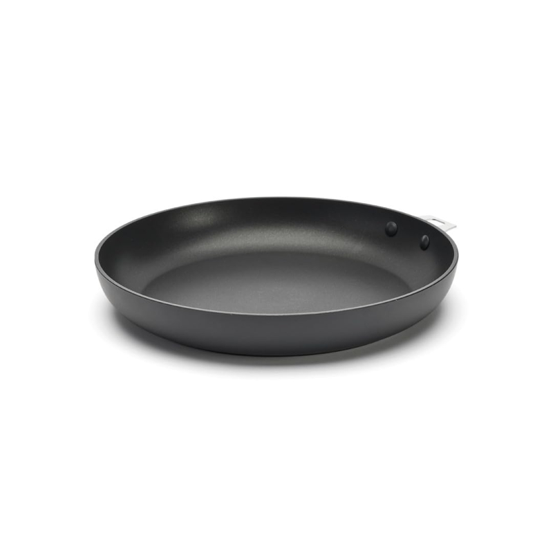 De Buyer - Poêle ronde antiadhésive CHOC INTENSE TWISTY amovible en aluminium - Diamètre 32 cm -, Gris