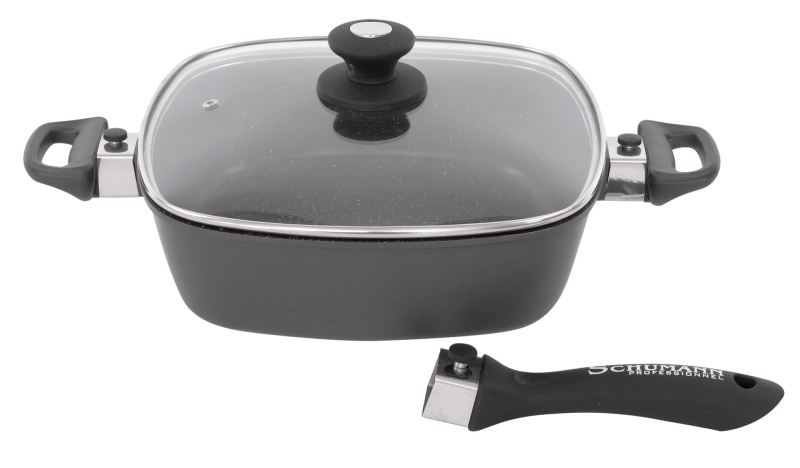 Schumann Professionnel SSE2302800 Moove Lot de 5 Pièces Sauteuse/Sautoir Revêtement/Fonte d'Aluminium Beige 28 x 28 x 8 cm