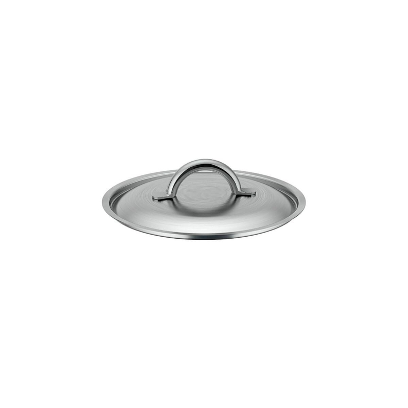 De Buyer - Couvercle en inox brossé PRIM'APPETY - 24 cm - Sans PFAS, Inox 18/10 Durable, Comptabile avec Toute la Gamme PRIM'APP
