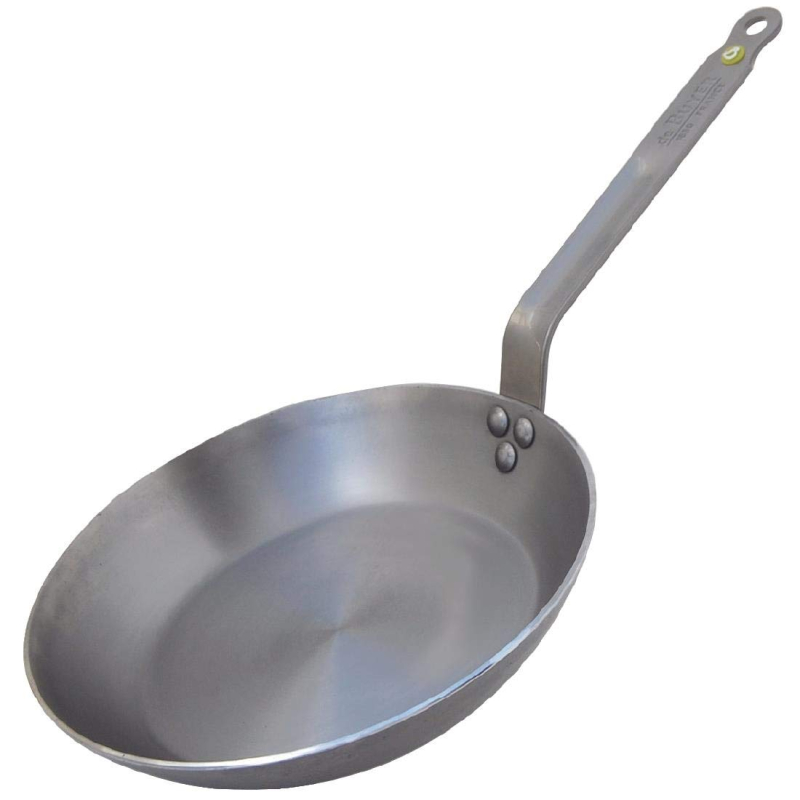 DE BUYER Poêle Professionnelle Diamètre 280mm Grise Anti Adhérent Convient pour Induction et Vitrocéramique