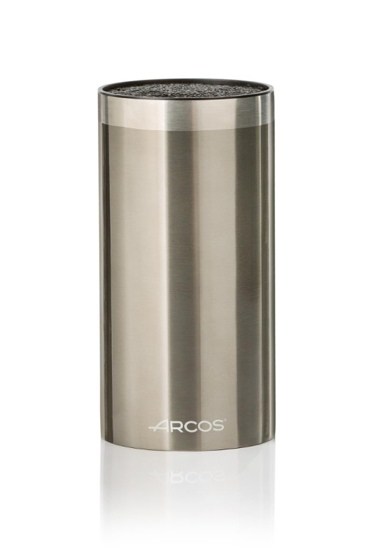 Arcos Tacos Bloc universel pour couteaux jusqu'à 20 cm en acier inoxydable laqué gris avec intérieur en fibres de polypropylène 