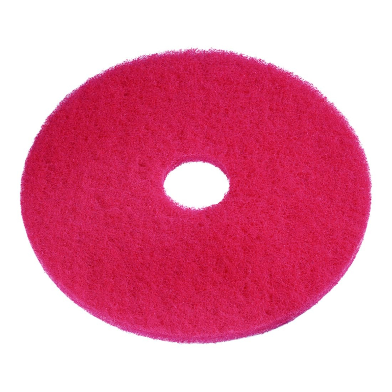 Nilfisk Eco Pad 17 pouces, diamètre 432 mm, rouge, 5 pièces