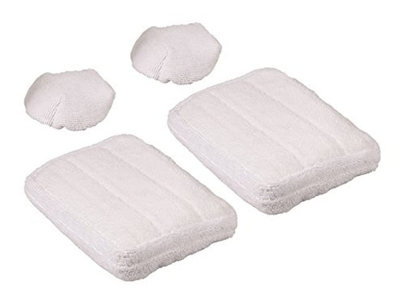 Polti Vaporetto PAEU0307 Kit de 2 serpillières en microfibres et 2 bonnettes compatibles avec les balais vapeur Polti Vaporetto 
