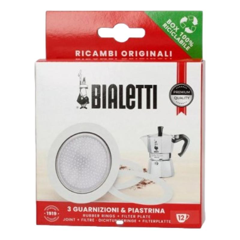 KIT X3 JOINTS ET 1X FILTRE 12T F0800006 Bialetti