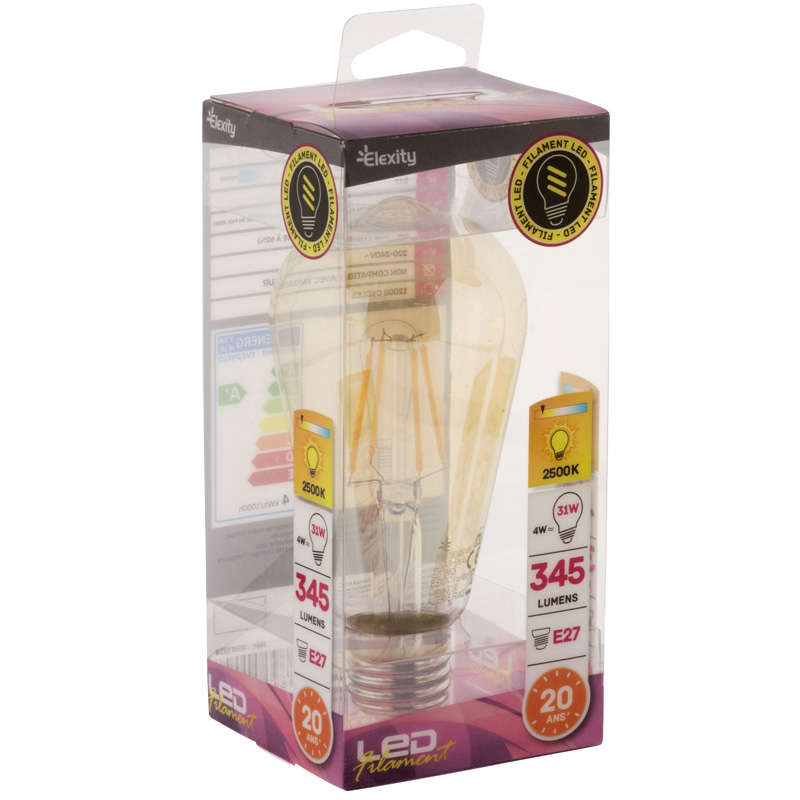 AMPOULE LED FILAMENT EDISON 454904 Elexity