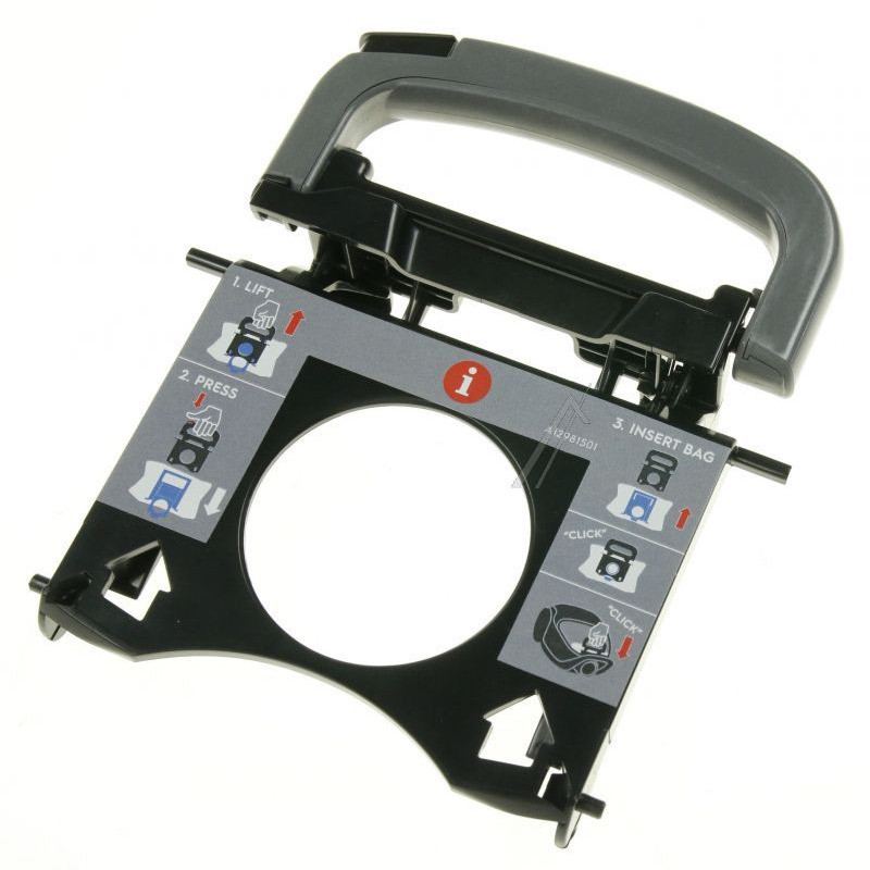 Support sac a poussiere noir pour aspirateur Electrolux 140111618033