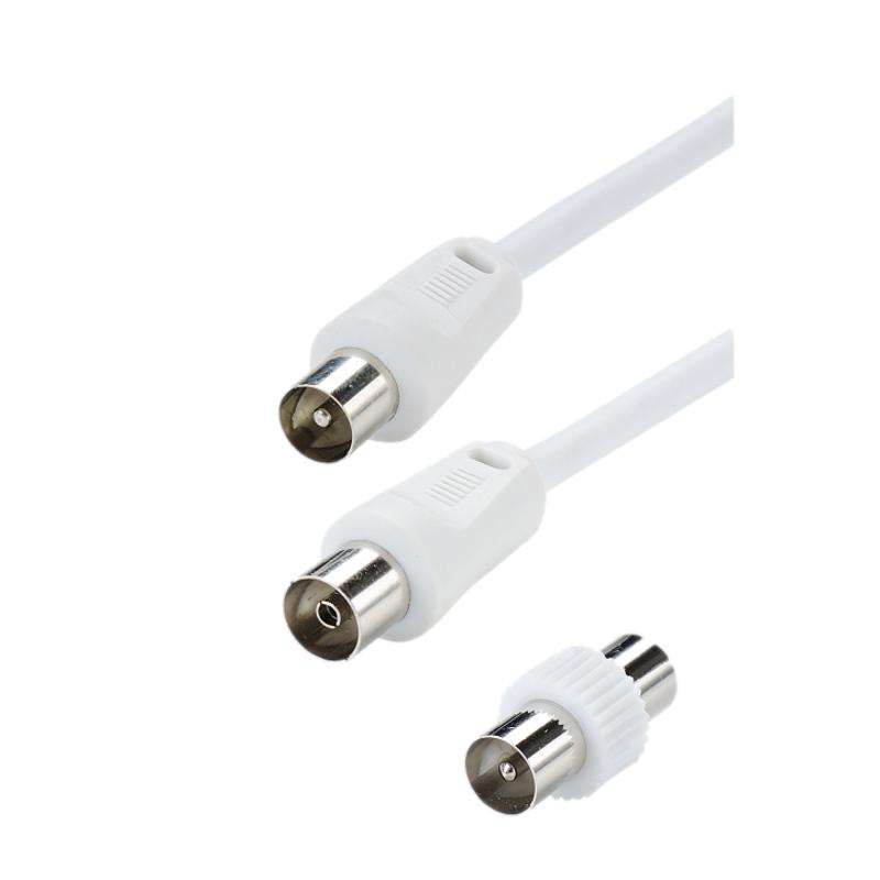 CORDON COAXIAL TV + ADAPTATEUR 304510