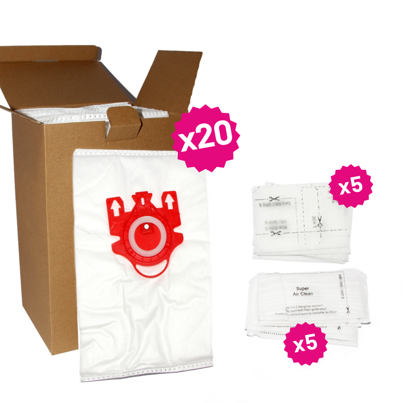 PACK 20 SACS FJM + 5 FILTRES 5401101000411