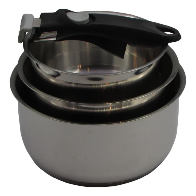 LOT 3 CASSEROLES 16/18/20 INOX SBM1000400