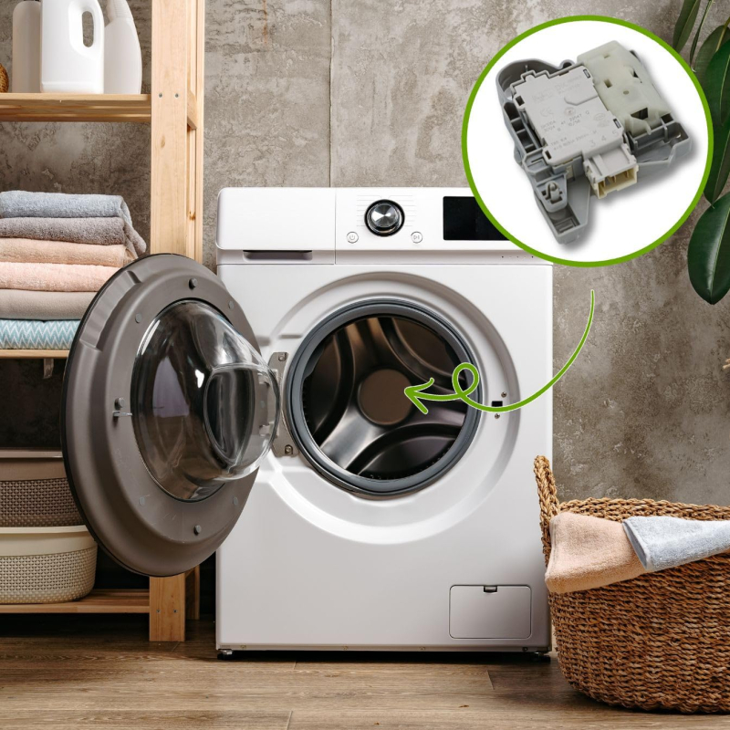 Sécurité de porte, Fermeture, Verrou Machine à laver, Lave-linge 8084553018 AEG Machine à laver, Lave-linge 8084553018 AEG