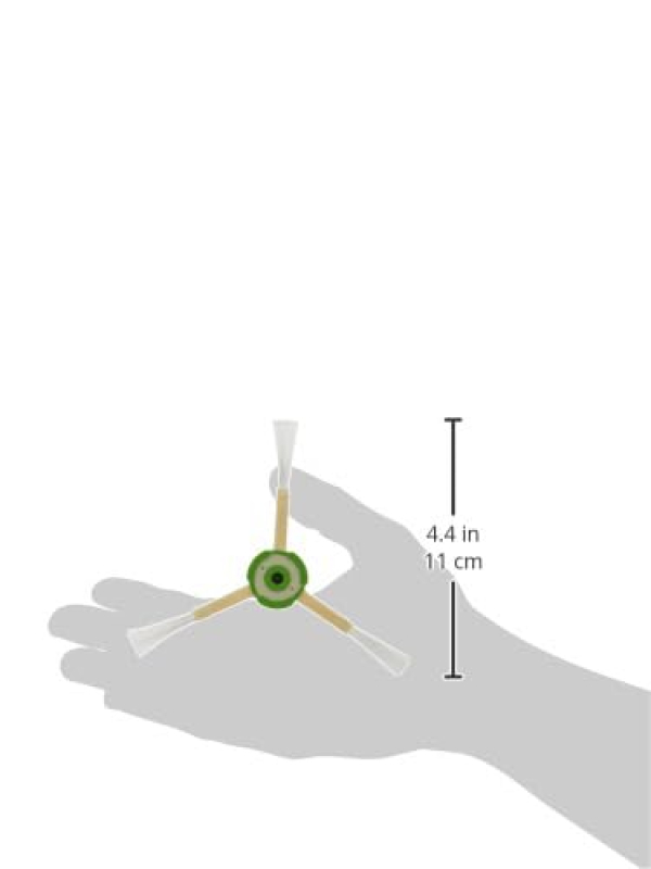 iRobot 4624877, Accessoire Officiel-Lot de 3 brosses latérales pour Roomba de série e et i, Vert