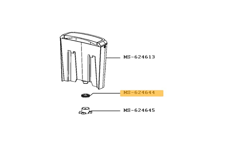 JOINT SIEGE RESERVOIR POUR PIECES PREPARATION DES BOISSONS PETIT ELECTROMENAGER KRUPS - MS-624644