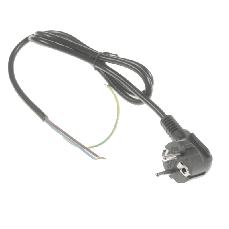 Câble d'alimentation électrique noir 1,0m Cuiseur vapeur SS-993897 SEB Cuiseur vapeur SS-993897 SEB