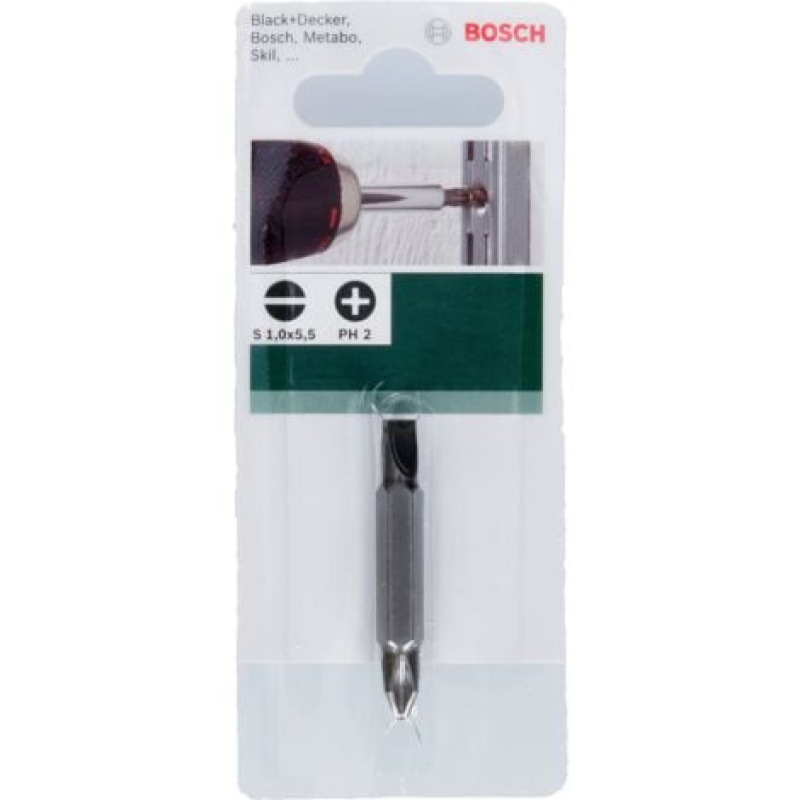 Vis à double embout (PH S) S10x55 & PH2  BOSCH 2609255954