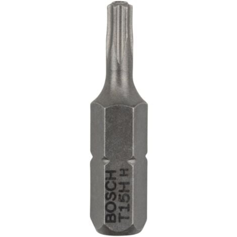 2x embouts de vissage Torx de sécurité extra-durs Bosch, T15H, 25 mm - 2608522010