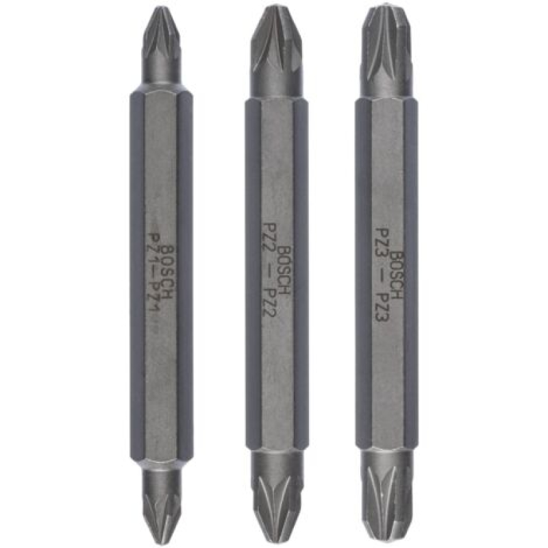 Jeu de lames doubles Bosch, 3 pièces PZ1, PZ1, PZ2, PZ2, PZ3, PZ3, 60 mm - 2607001749