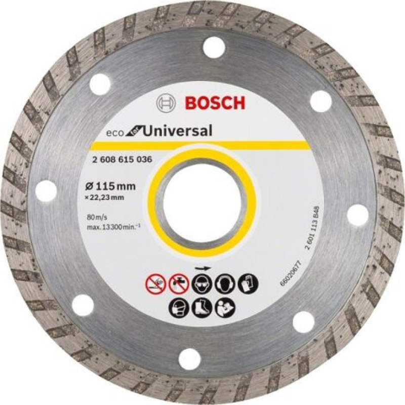 Disque diamanté pour construction ECO TURBO 115 mm - B 2608615036