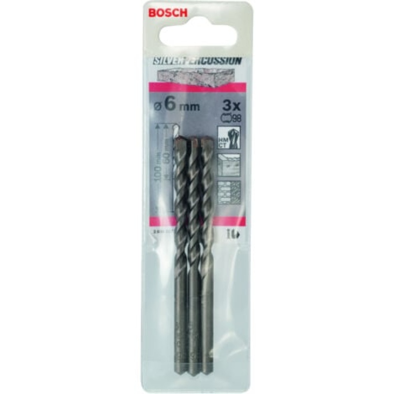 CYL-3 Forets à béton 6 x 60 x 100 mm d 55 mm  BOSCH 2608597706