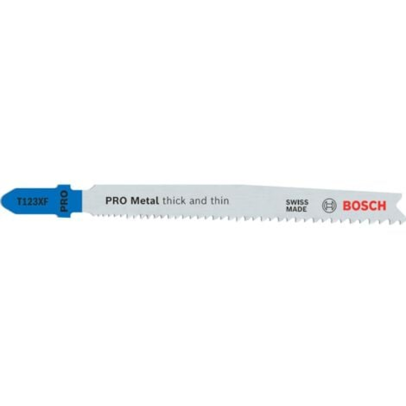 Lame de scie sauteuse Bosch PRO Metal thick and thin T123XF 100 mm 2 pièces - 2608655100