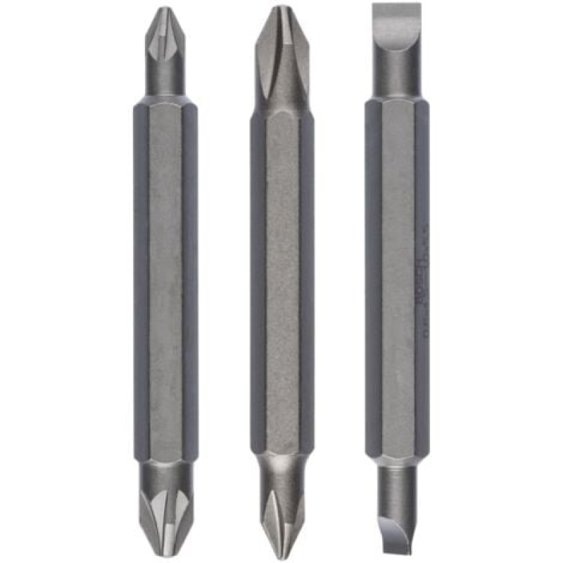 Jeu de lames doubles Bosch, 3 pièces PH1, PZ1, S 0,6x4,5, PH2, PZ2, S1,0x5,5, 60 mm - 2607001745