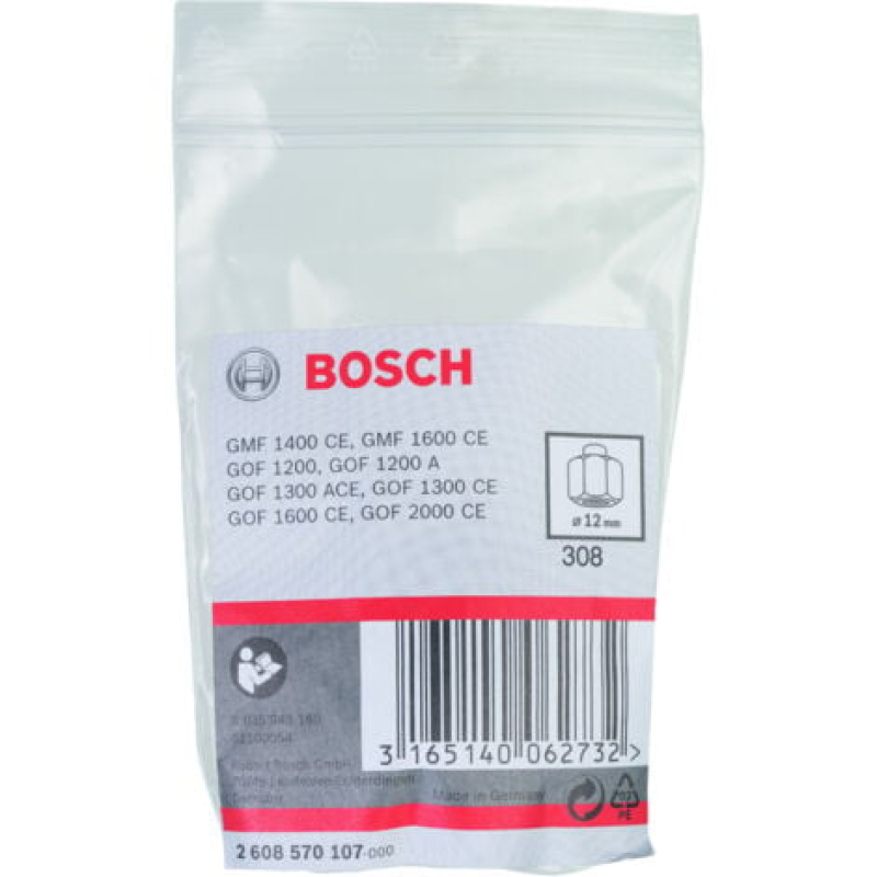 BOSCH Pince serrage Ø12 écrou 24 pour défonceuse - 2608570107