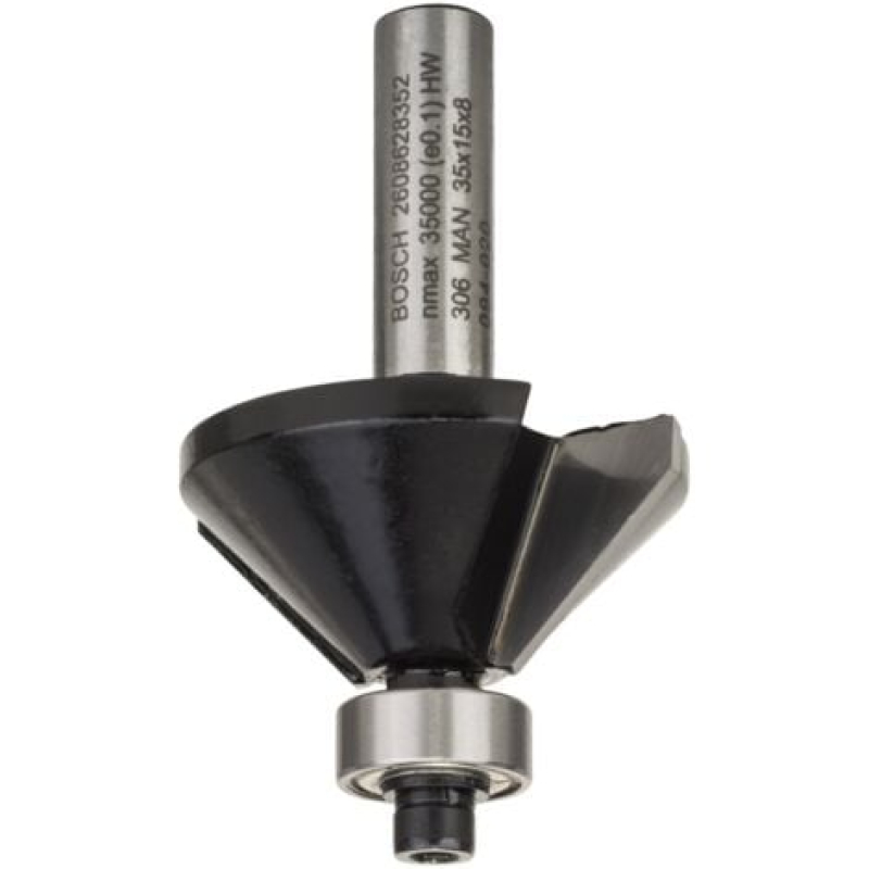 Fraise à chanfreiner Bosch, 8 mm, L 11 mm, L 15 mm, G 56 mm, 45° - 2608628352
