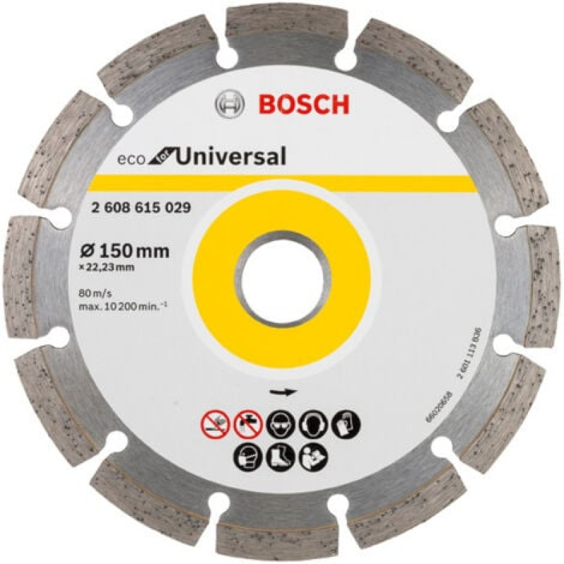 Disque à tronçonner diamanté Bosch 2608615029 150x22 23 mm