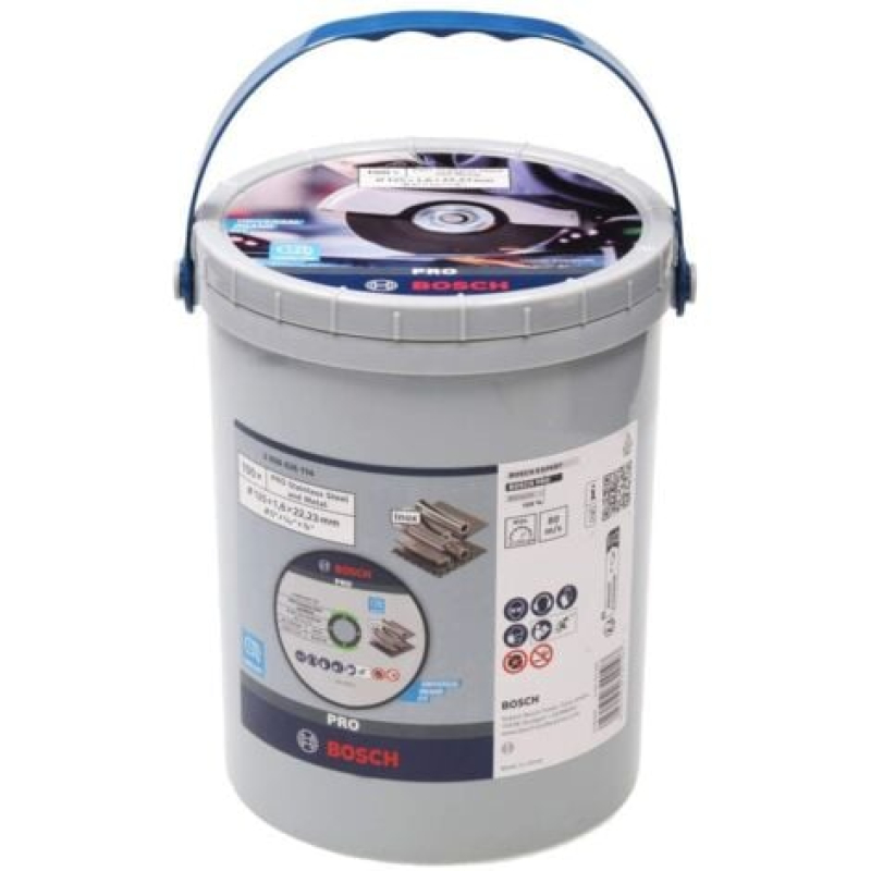 100 Disques à tronçonner PRO Inox & métal ø125x1.6mm - BOSCH - 2608626114