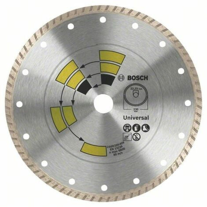 Lame de coupe universelle Turbo Diamond Ø 115 mm BOSCH 2609256407