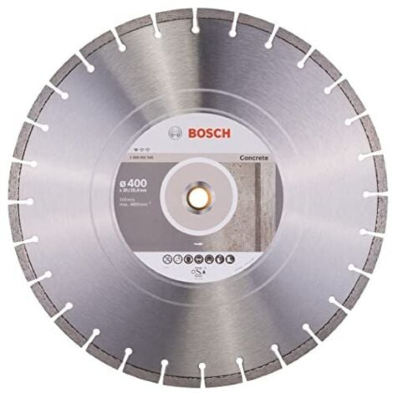 Bosch 2608602545 Disque à tronçonner diamanté standard for concrete 400 x 20/25,40 x 3,2 x 10 mm
