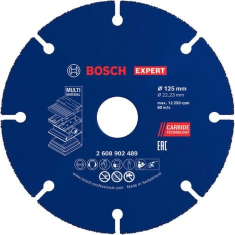 Bosch EXPERT Carbide Multi Wheel Trennscheibe 125 mm 22,23 mm - 2608902489