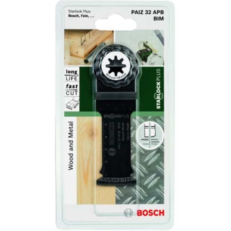 StarlockPlus PAIZ32APB Scie plongeante pour le bois et le métal 60x32  BOSCH 2609256D54
