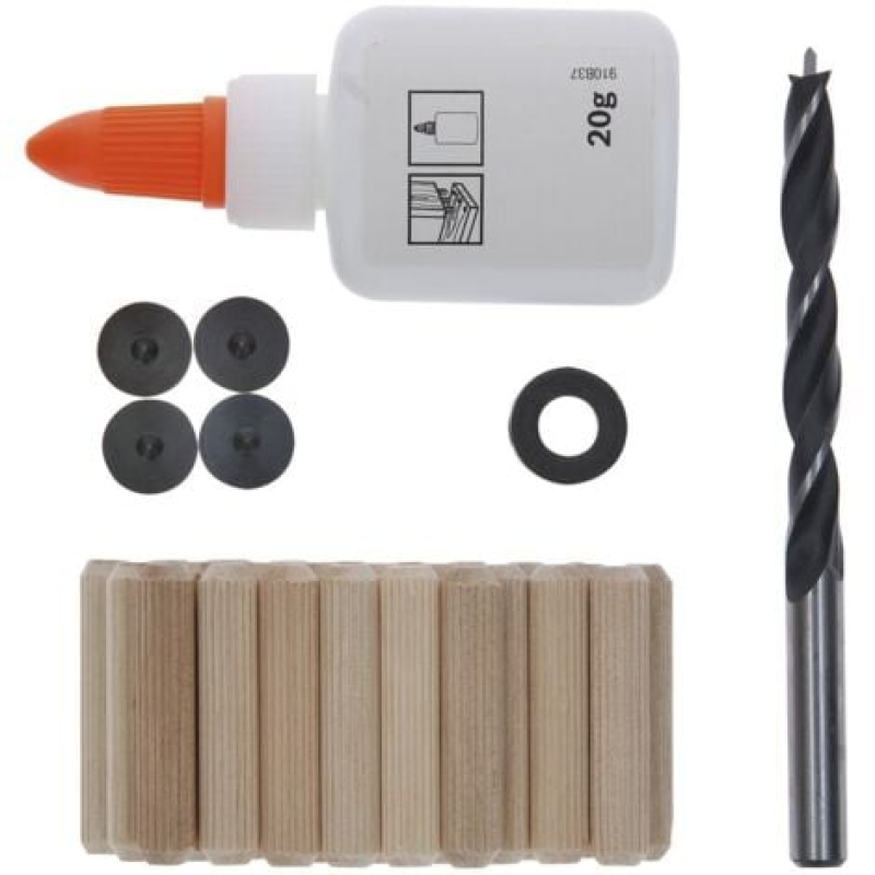 Jeu de chevilles à bois Bosch, 32 pièces, 8 mm, 40 mm - 2607000542