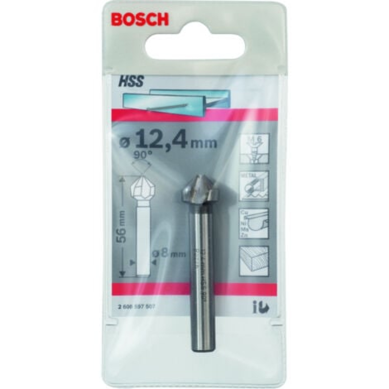 Fraise cylindrique conique : 124x56x8 BOSCH 2608597507