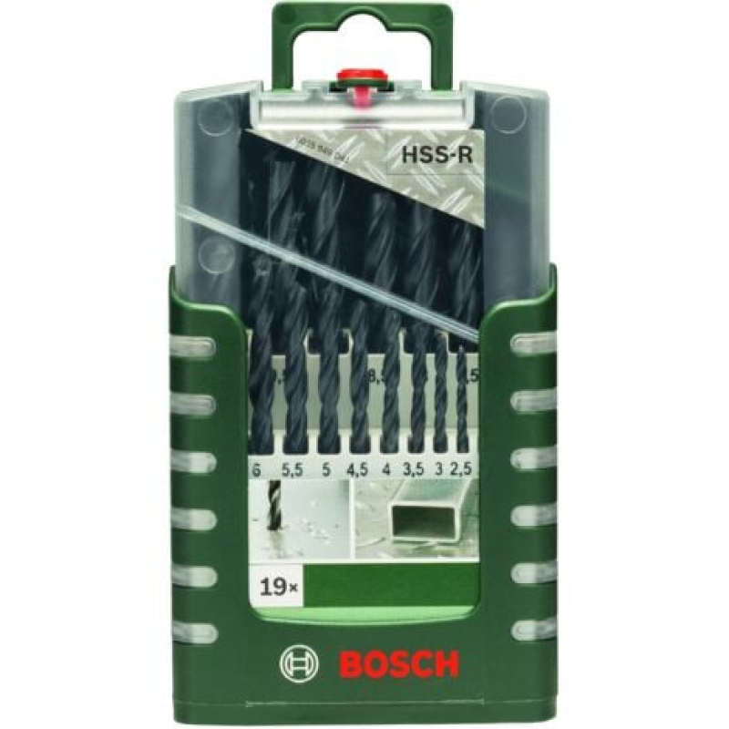 Jeu de forets pour le métal Bosch Outillages HSS 2609255131 19 pièces DIN 338 tige cylindrique 1 set
