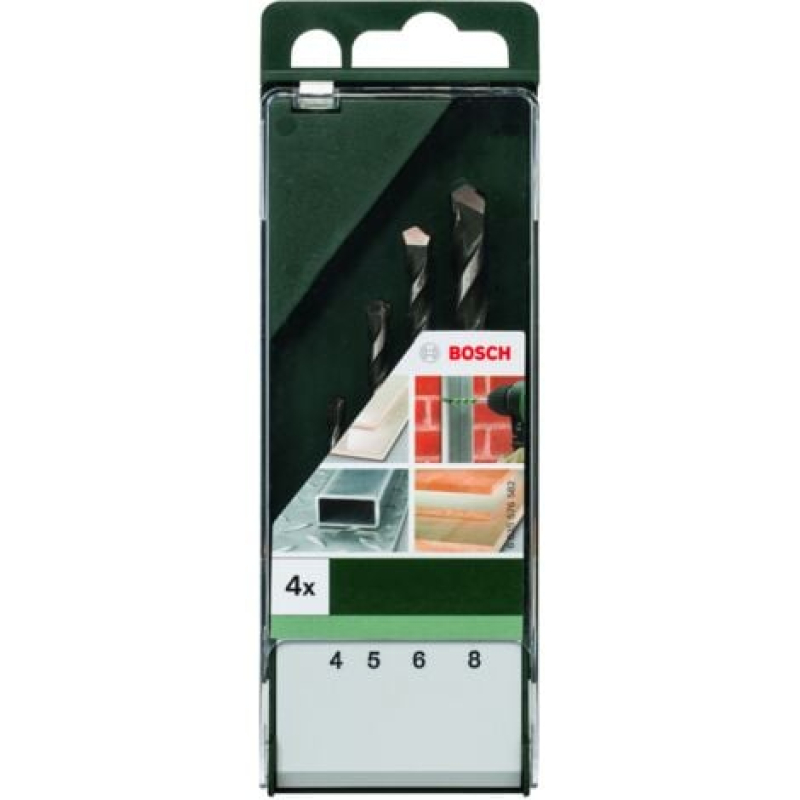 Jeu de forets multi-usages 4 pièces DIY  BOSCH 2609255480
