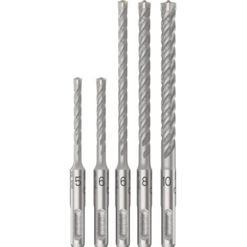 Bosch PRO SDS plus-5X Jeu de forets marteau 5/6/6/8/10 mm 5 pièces - 2608833910