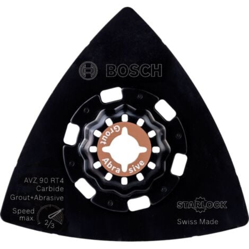 Plateau de ponçage carbure RIFF Bosch AVZ 90 RT4 90 mm Sanding Grit 4 - 2609256F02